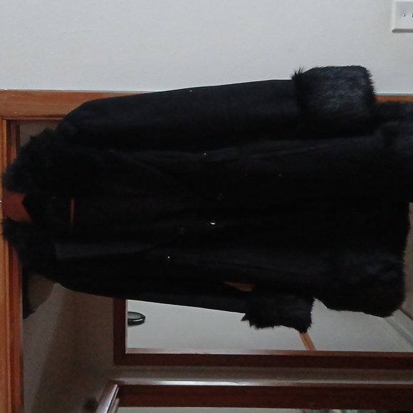Bebe Fur Rabbit Coat - Picture 1 of 3